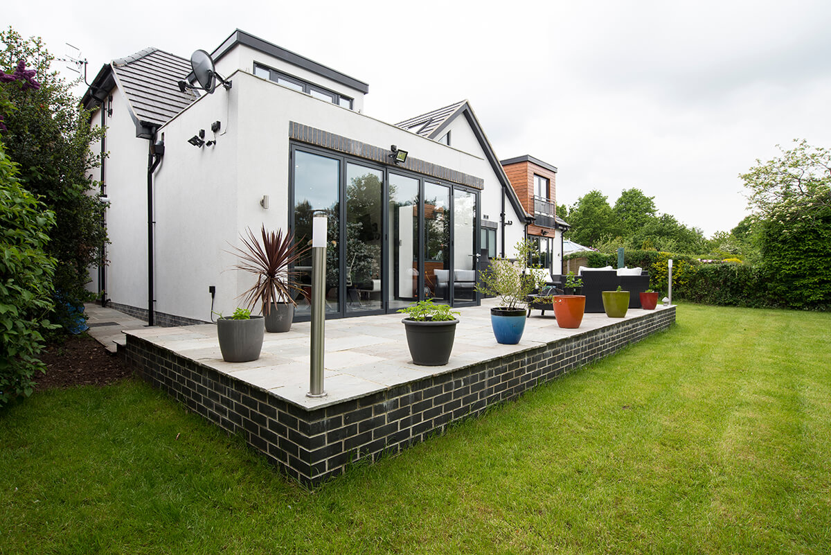 Grey-aluminium-bifold-door - Climatec Home Improvements